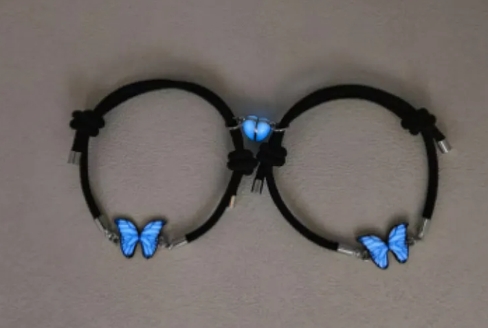 Blue Luminous Smart Butterfly Necklace