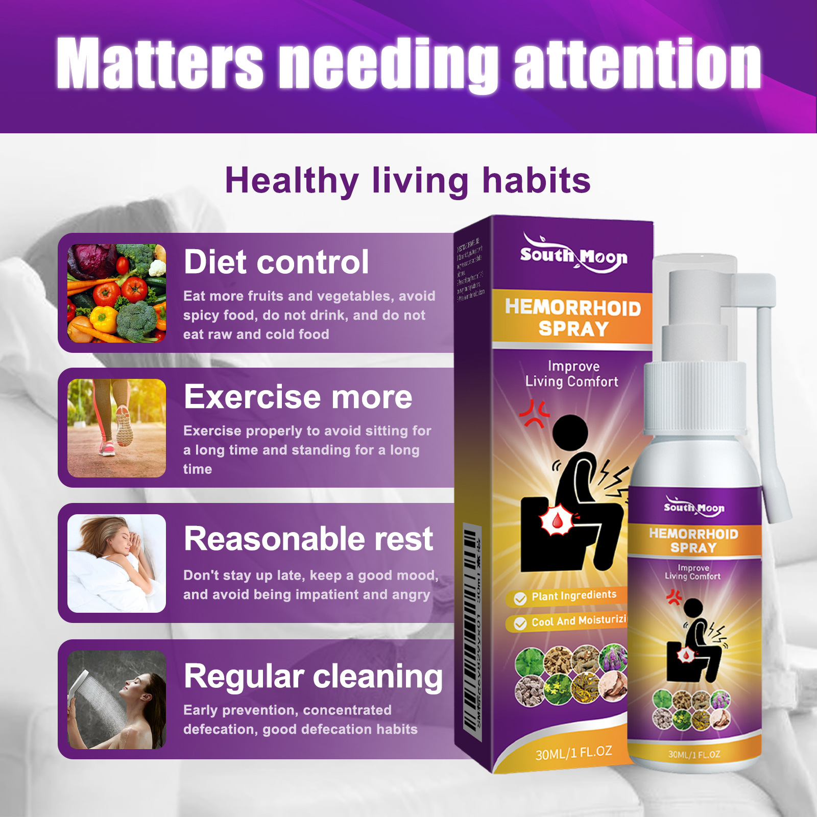 Herbal Hemorrhoid Relief Spray